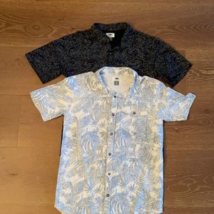 2 Old Navy Boys XL Camp Shirts- like new